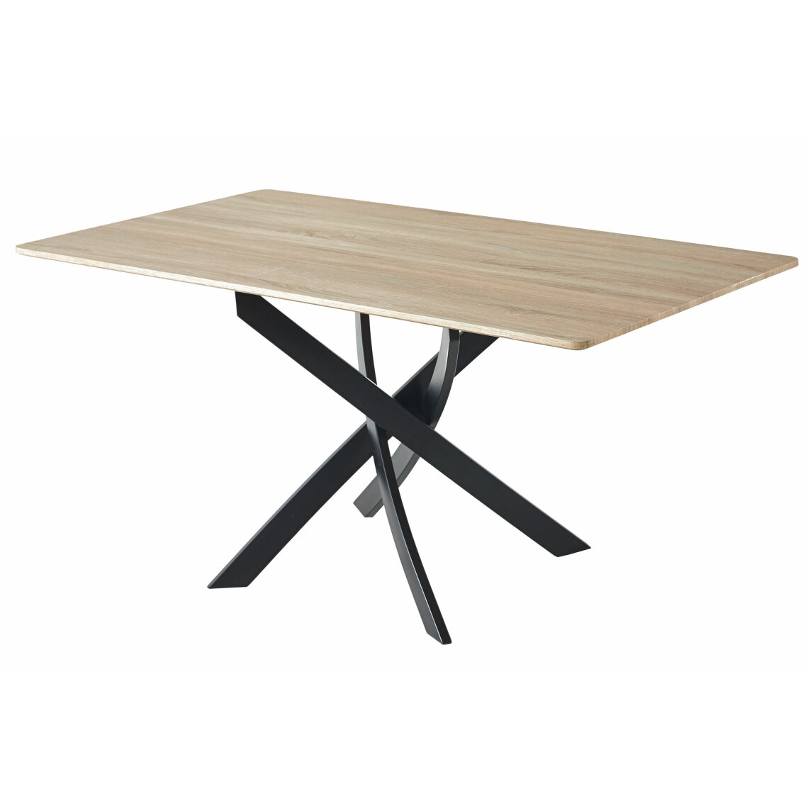 Skraut Home - Table à manger ZEN, couleur Chêne, 140x80x75cm - Tables à manger