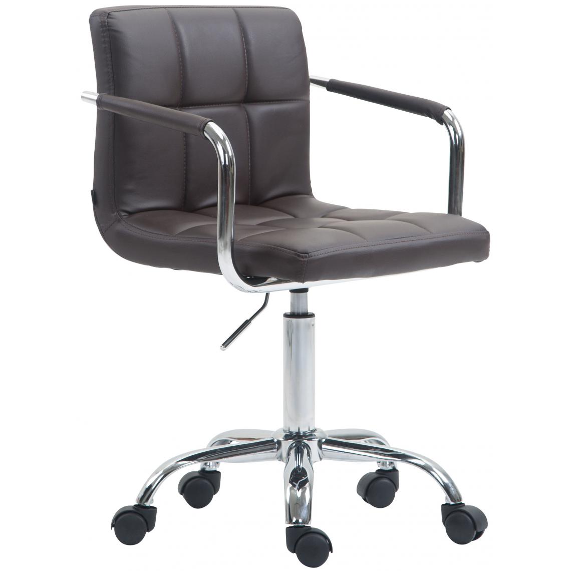 Icaverne - Magnifique Chaise de bureau categorie Windhoek V2 simili cuir couleur marron - Chaises