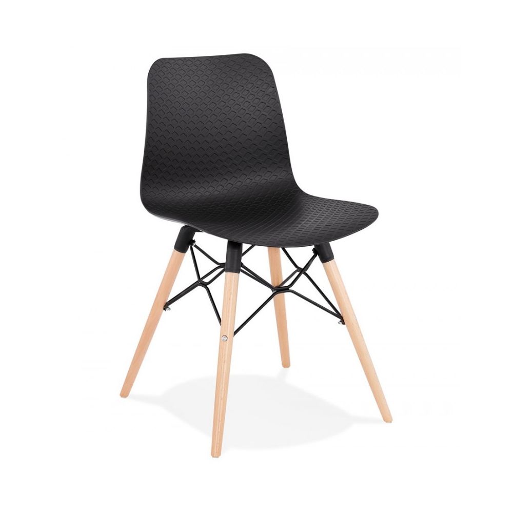 Kokoon Design - Chaise design GINTO BLACK 46x47x80 cm - Chaises