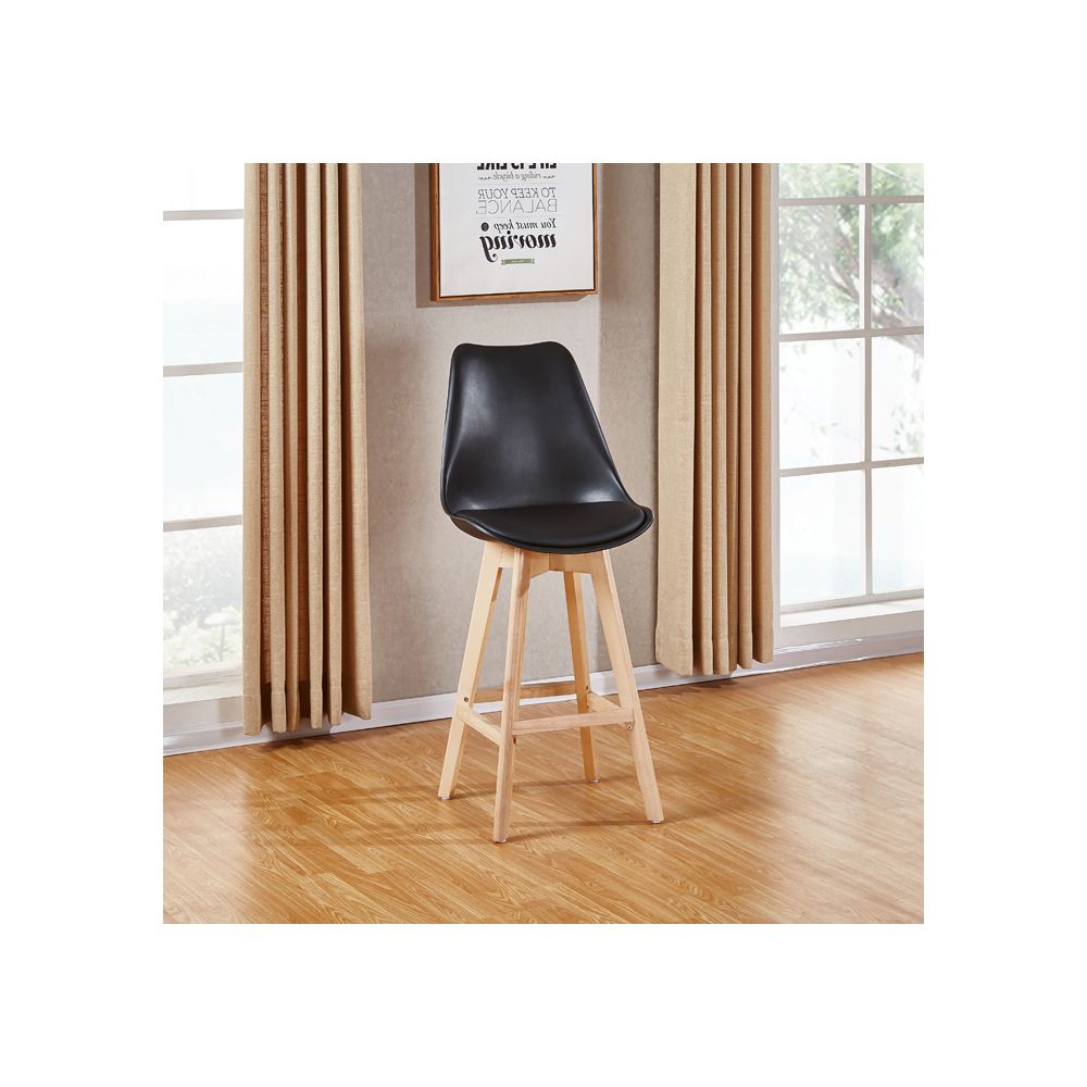Designetsamaison - Chaise haute noire - Gotteborg - Tabourets