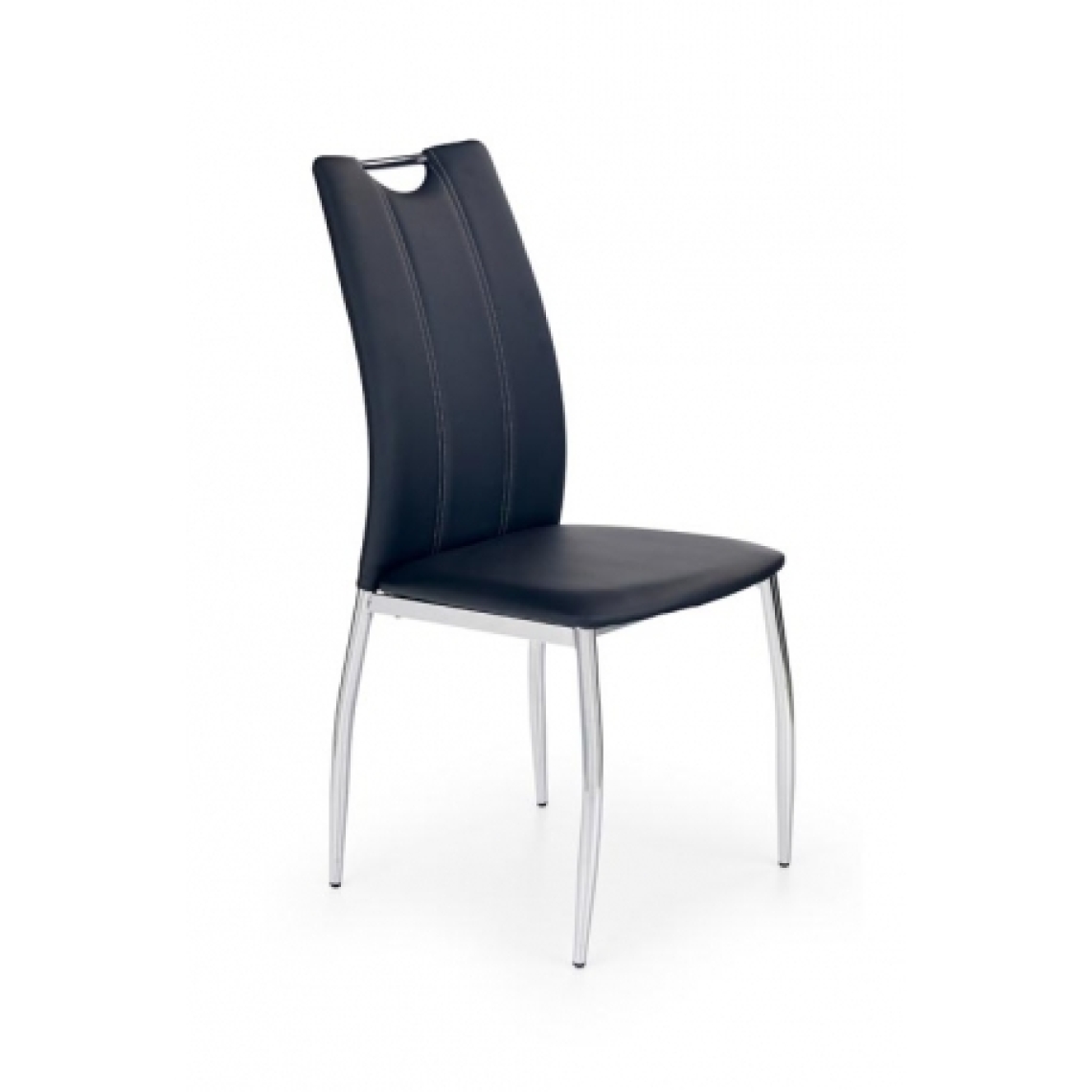 Carellia - BERTRAND lot de 4 chaises design - Noir - Chaises