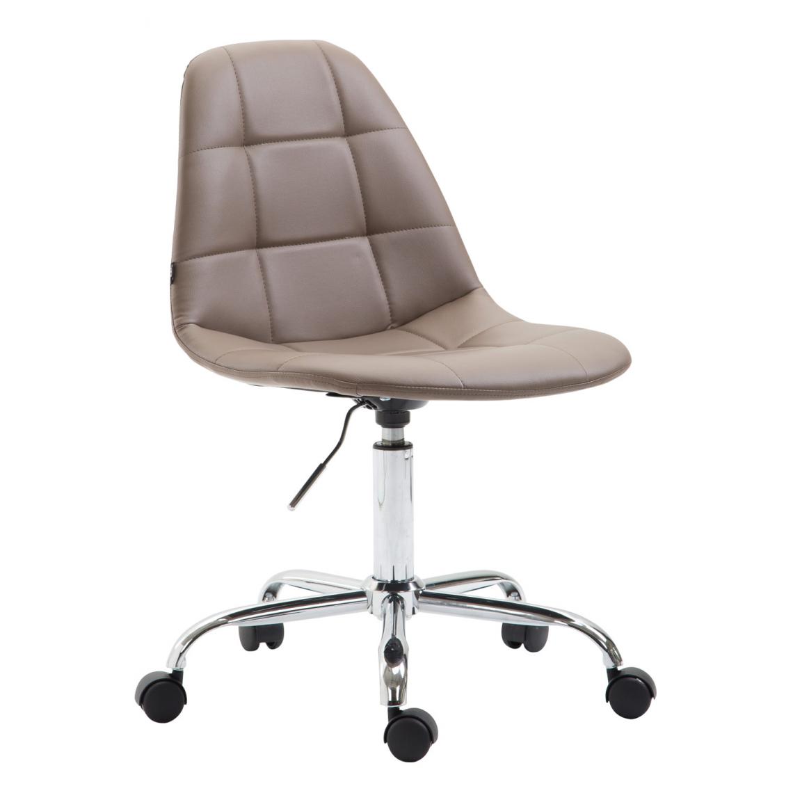 Icaverne - Chic Chaise de bureau famille Sucre simili cuir couleur marron - Chaises