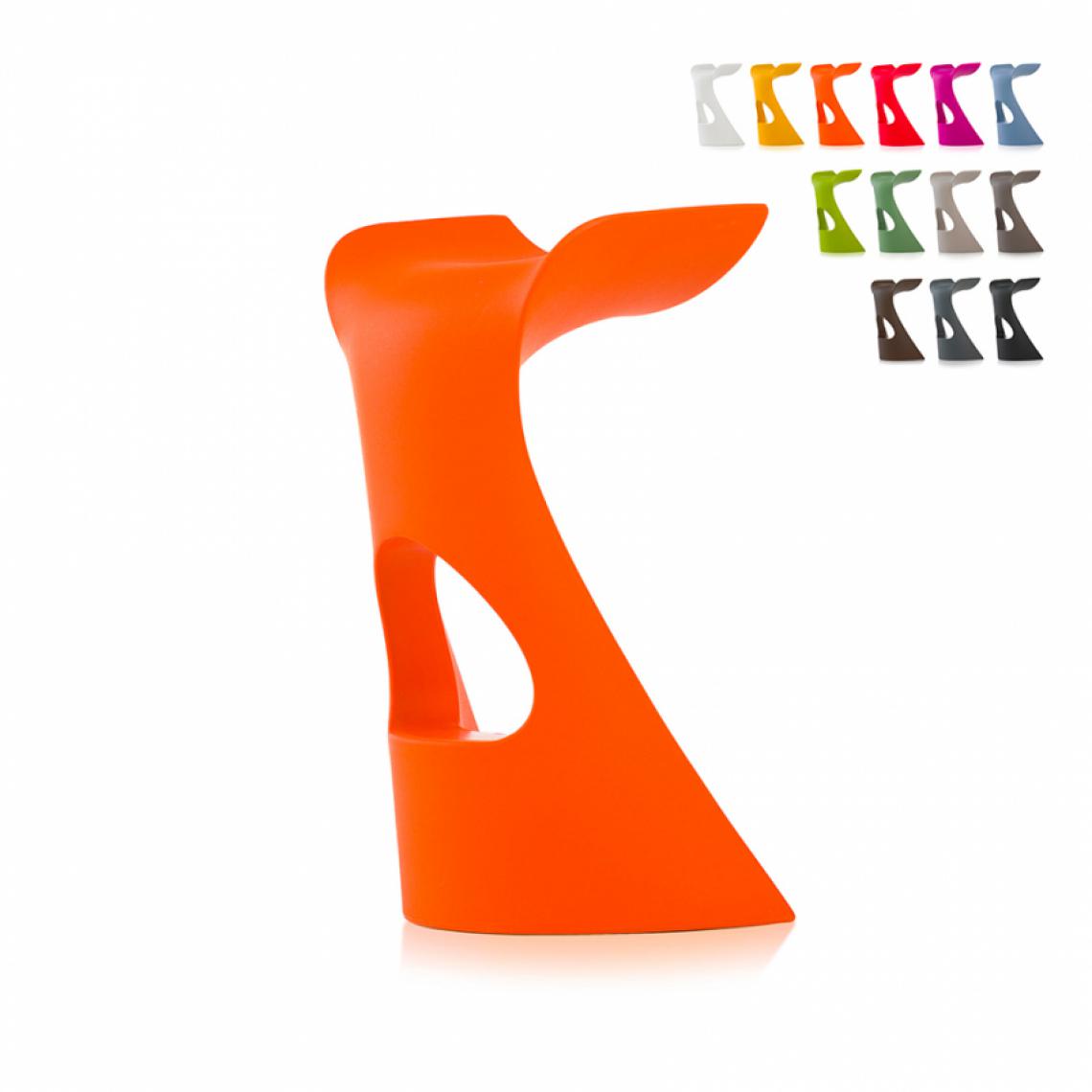 Slide - Tabouret design moderne pour bars et clubs Slide Koncord, Couleur: Orange - Tabourets