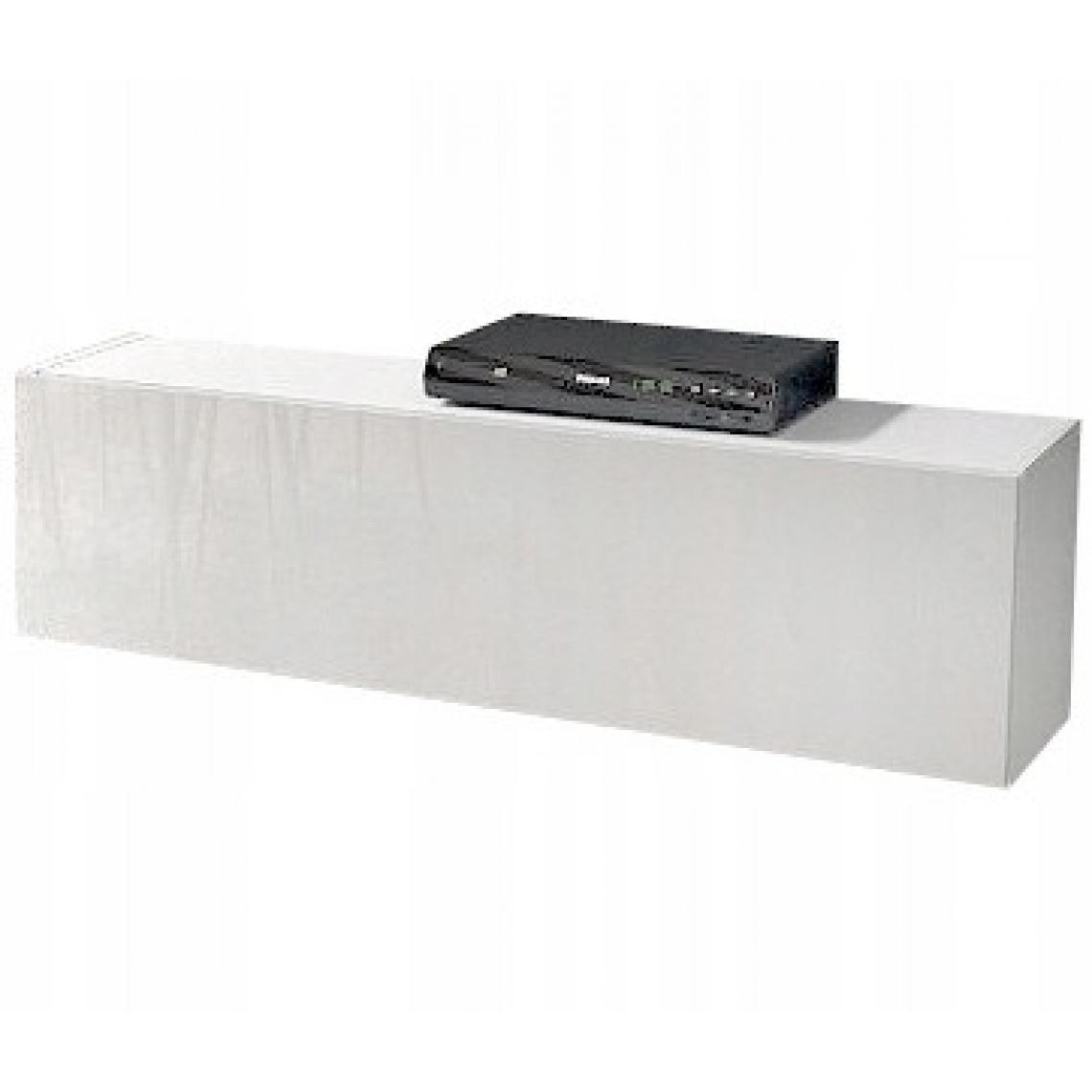 Mpc - Meuble suspendu blanc 105 x 30 x 32 cm - Meubles TV, Hi-Fi