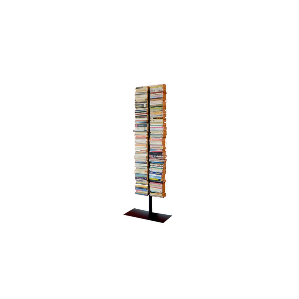 Radius - Bibliothèque double Booksbaum - noir - Hauteur 170 cm - Etagères