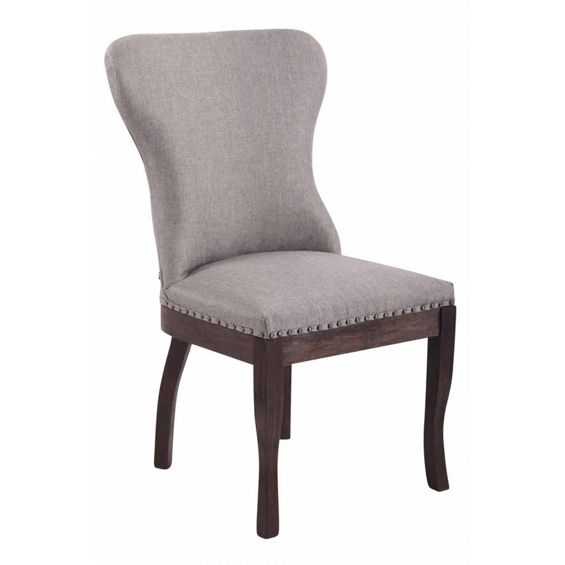 Icaverne - Moderne Chaise en tissu ligne Pyongyang couleur gris - Chaises