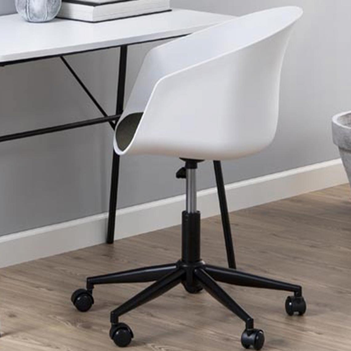 Concept Usine - Seater - Chaise de bureau blanc et gris - Chaises