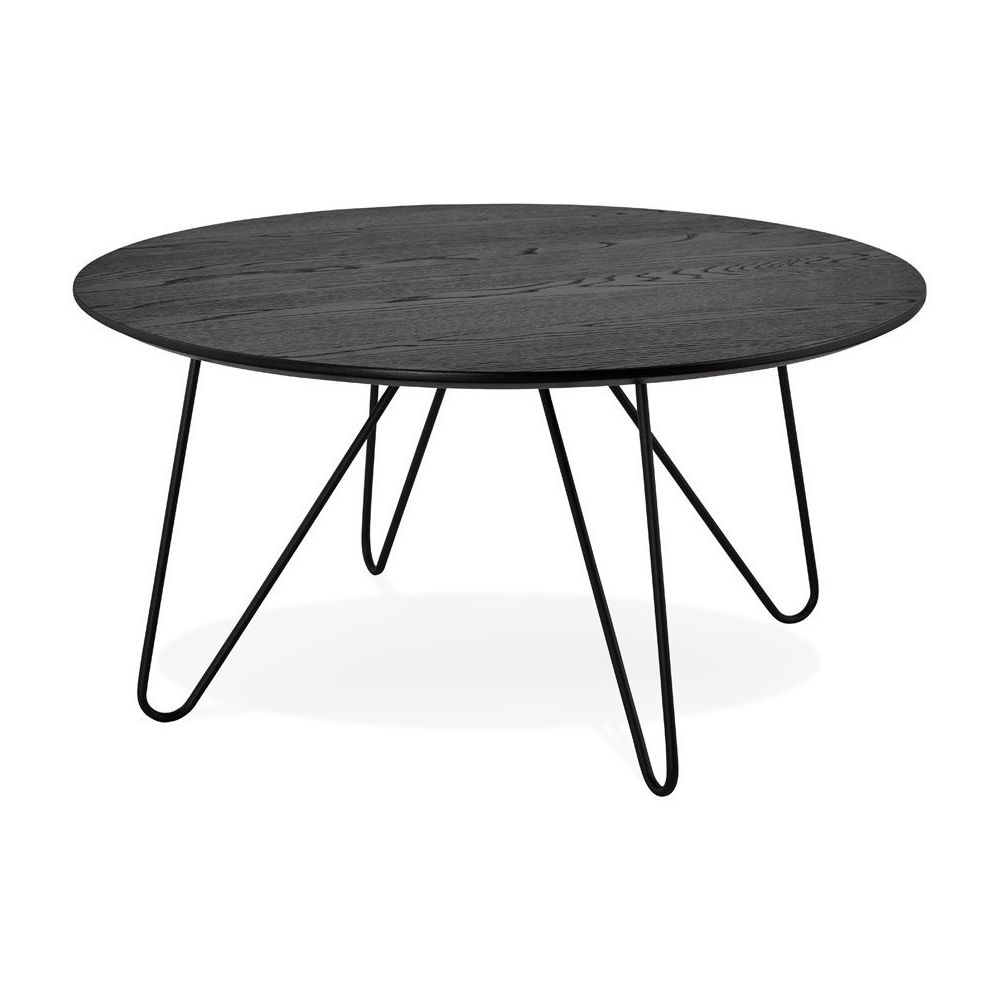 Alterego - Table basse design 'PLUTO' noire style industriel - Tables basses