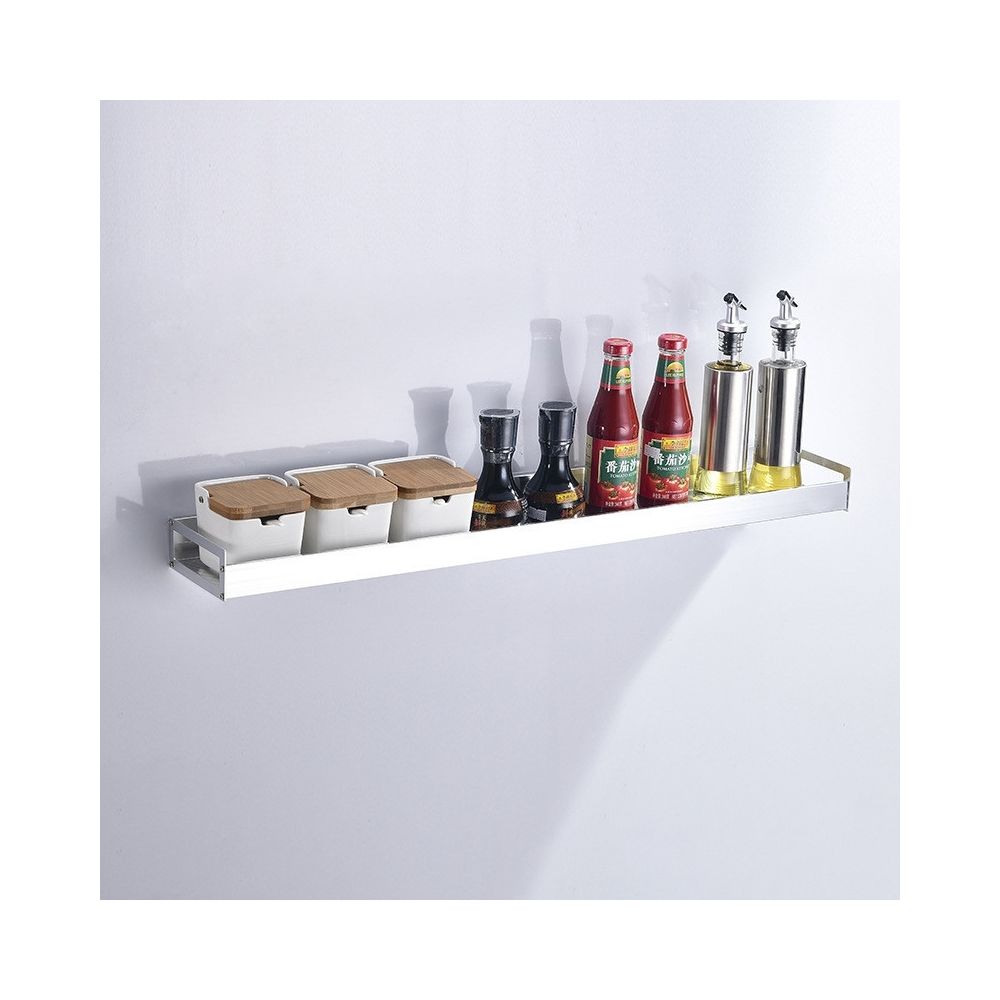 Wewoo - Support de rangement mural multi-fonctions pour cuisine80 cm Argent - Buffets, chiffonniers