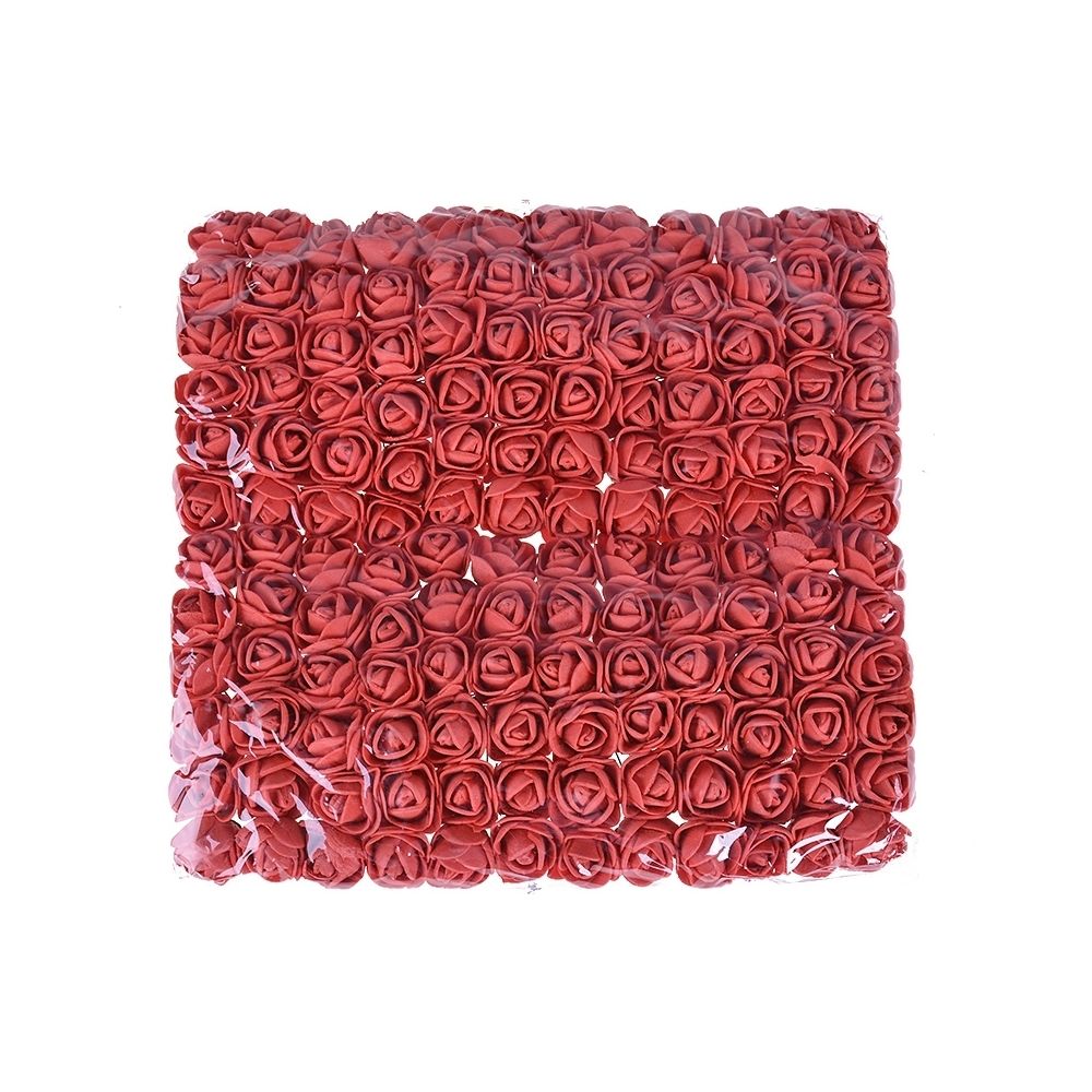 Wewoo - Fleurs Artificielles DIY Mini Mousse Rose Artificielle Bouquet De Multicolore De Mariage Décoration De Scrapbooking Faux Fleur Orange - Plantes et fleurs artificielles