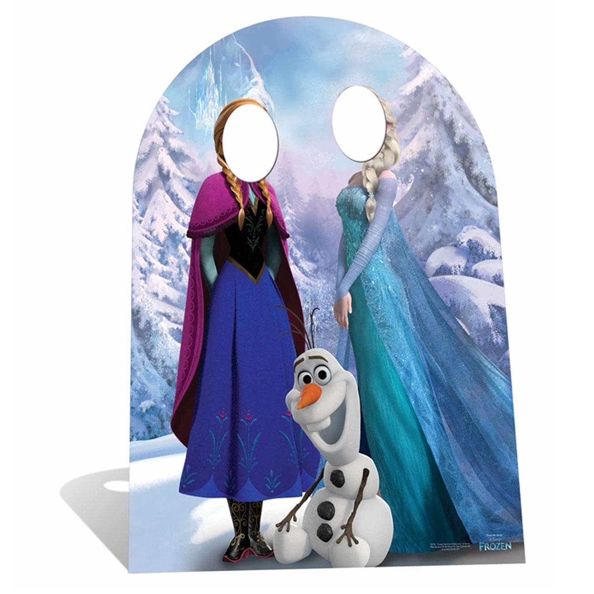 Star Cutouts - Figurine en carton Passe tête enfant Anna et Elsa Reine des neiges Disney H 123 CM - Statues