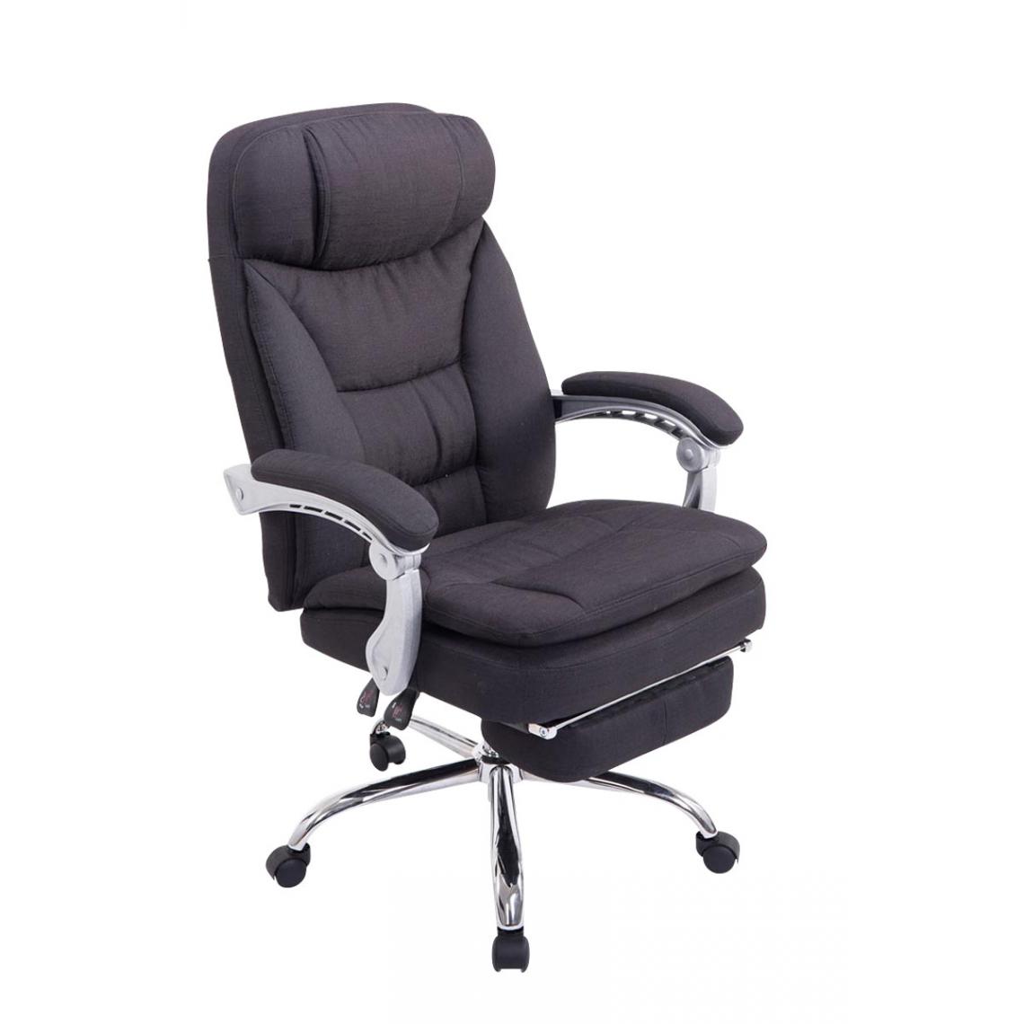 Icaverne - Stylé Chaise de bureau categorie Thimphou tissu Troy couleur noir - Chaises
