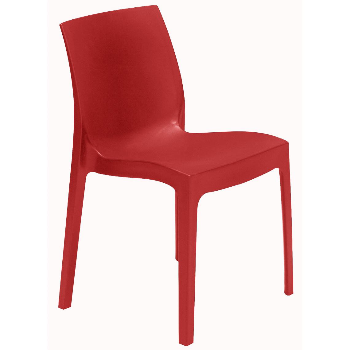 3S. x Home - Chaise Design Rouge ISTANBUL - Chaises