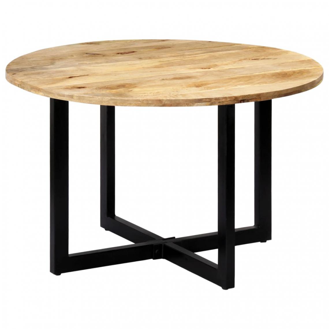 Chunhelife - Table de salle à manger 120x73 cm Bois de manguier solide - Tables à manger