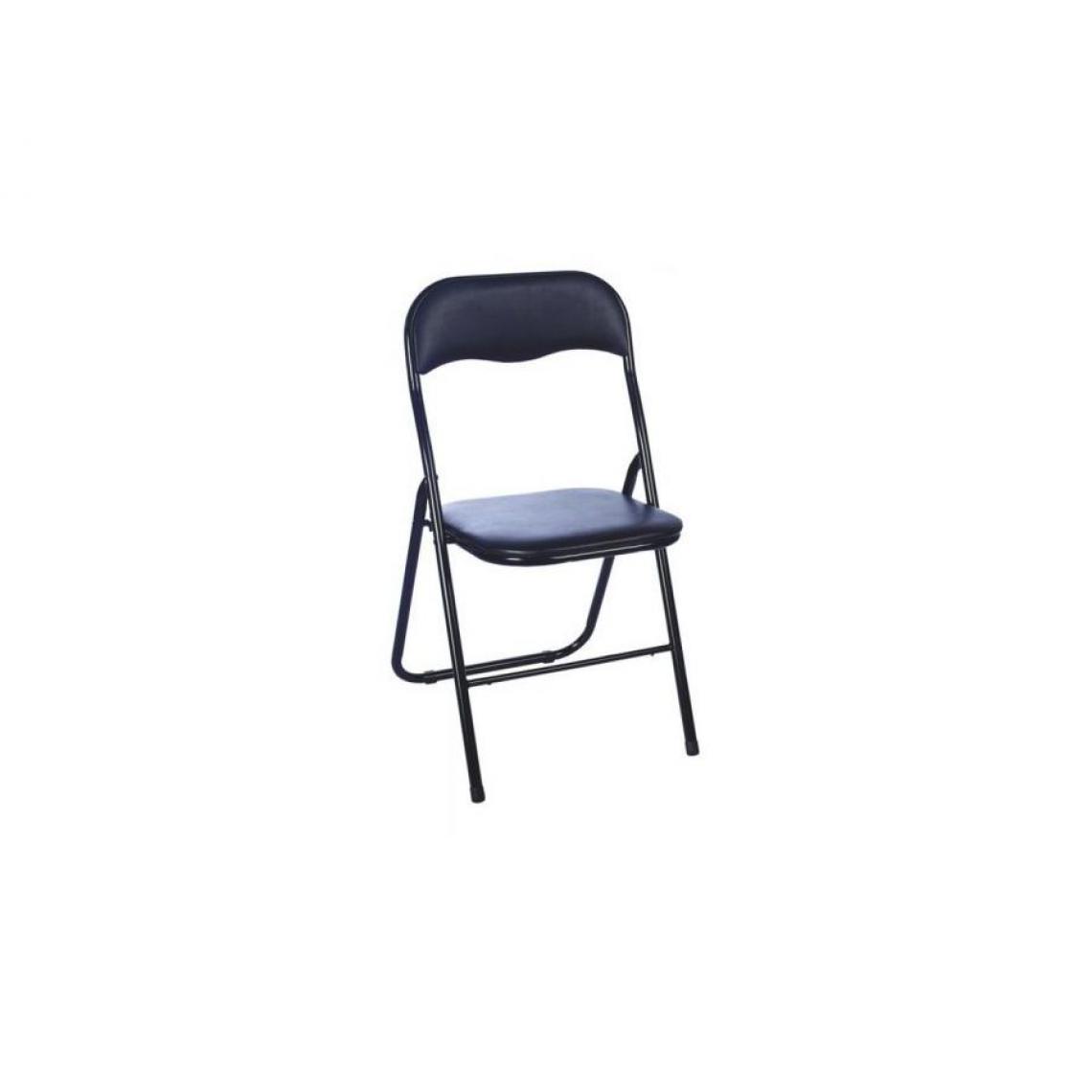 Hucoco - YANI | Chaise en plastique style scandinave | 80x40x40 cm |Assise et dossier rembourrés en similicuir | Cadre en métal - Noir - Chaises