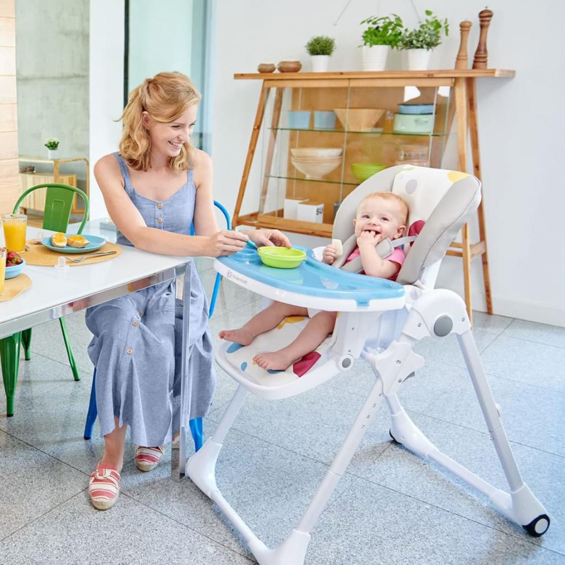 Kinderkraft - Kinderkraft Chaise haute pour bébé YUMMY Multicolore - Chaises