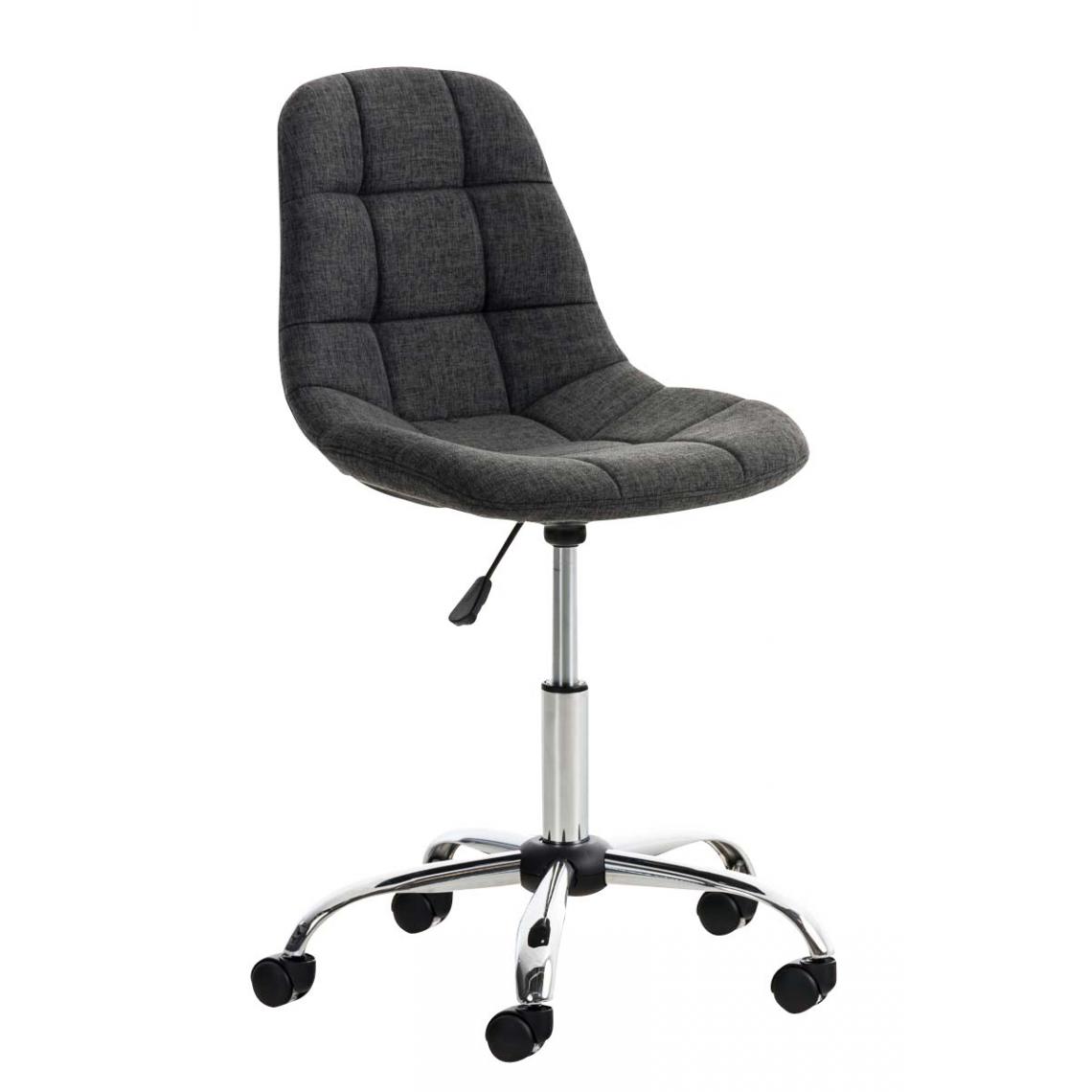 Icaverne - Distingué Chaise de bureau categorie Sanaa Stoff couleur gris foncé - Chaises