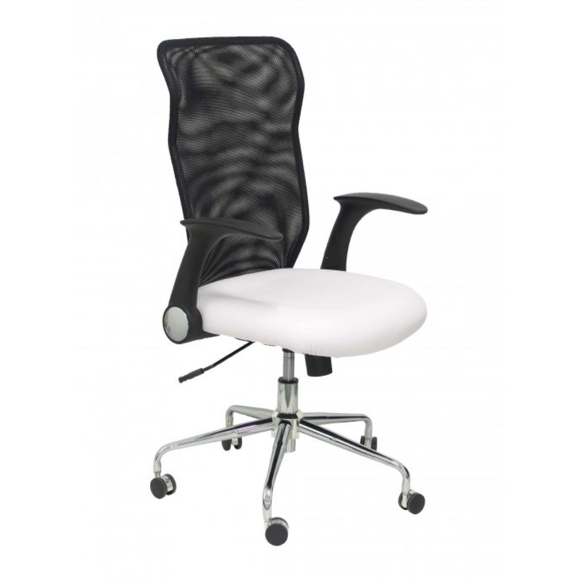 marque generique - Chaise Minaya Similpiel Blanc 4031Spbl - Chaises