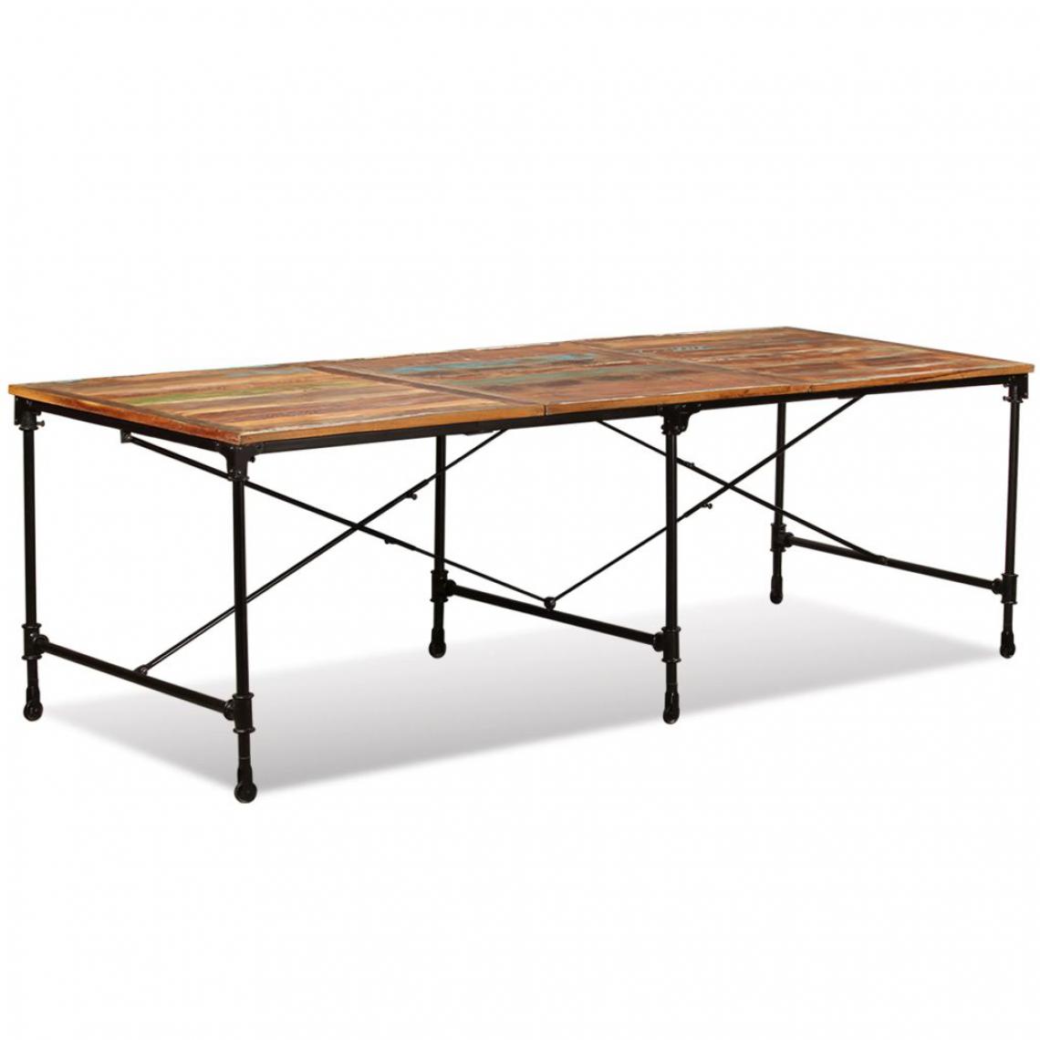 Chunhelife - Table de salle à manger Bois de récupération massif 240 cm - Tables à manger