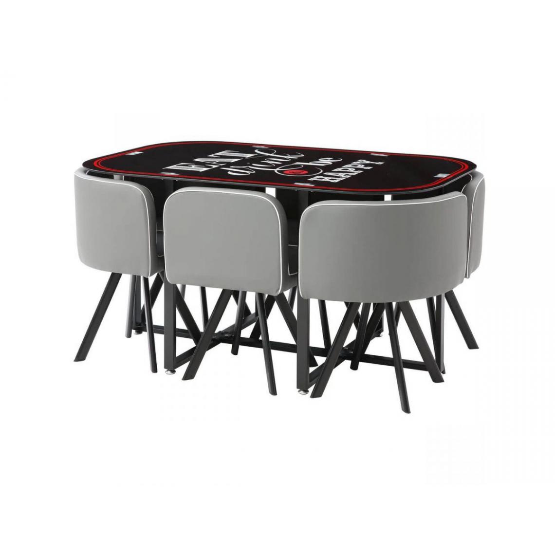 Bobochic - BOBOCHIC Set table de repas 140 cm et 6 chaises SETTI - Tables à manger