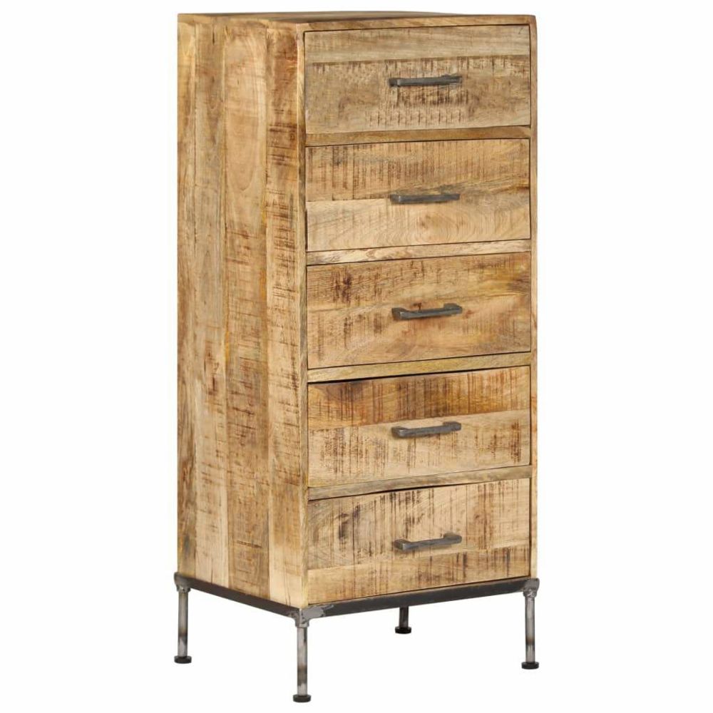 Helloshop26 - Buffet bahut armoire console meuble de rangement coffre à tiroirs 106 cm bois de manguier massif 4402089 - Consoles