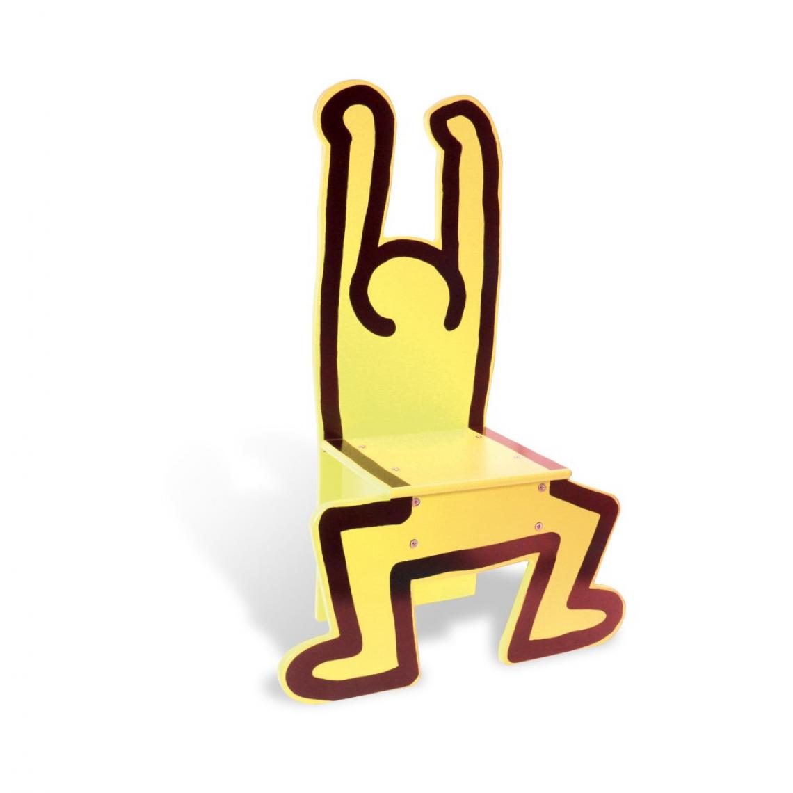 Ac-Deco - Chaise jaune Keith Haring - Vilac - Jeux et jouets - Chaises