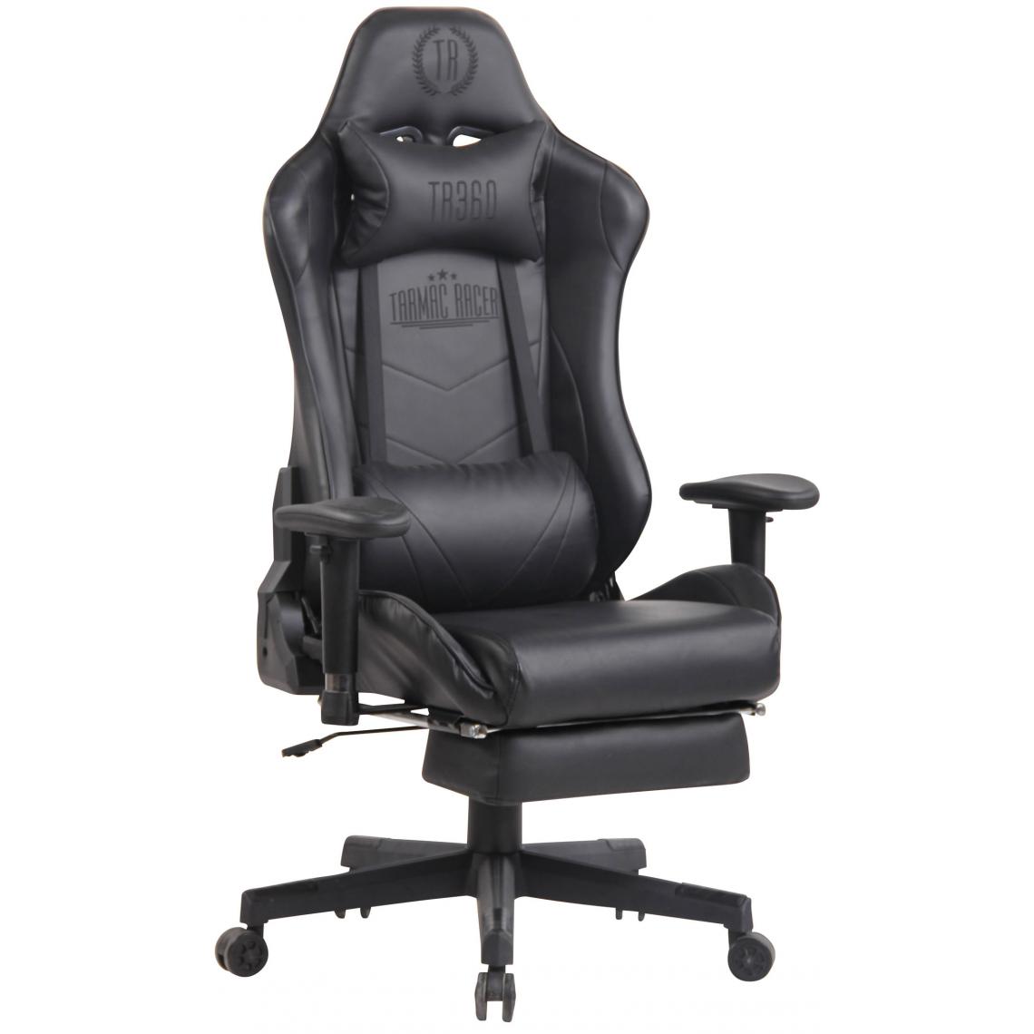 Icaverne - Chic Chaise de bureau reference Luanda Lux avec fonction de massage couleur noir noir - Chaises