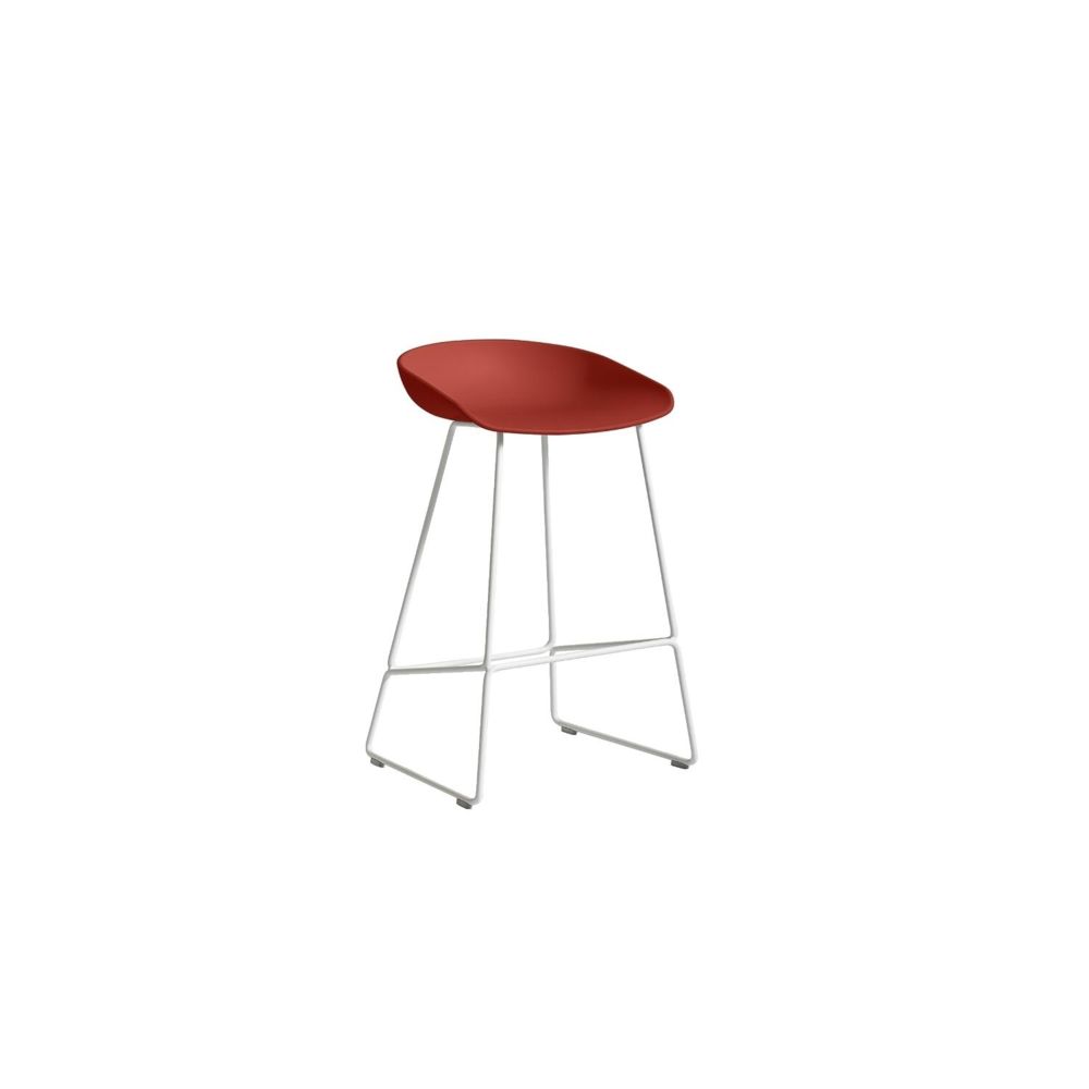 Hay - About a Stool AAS38 - 76 cm - blanc - rouge chaud - Tabourets