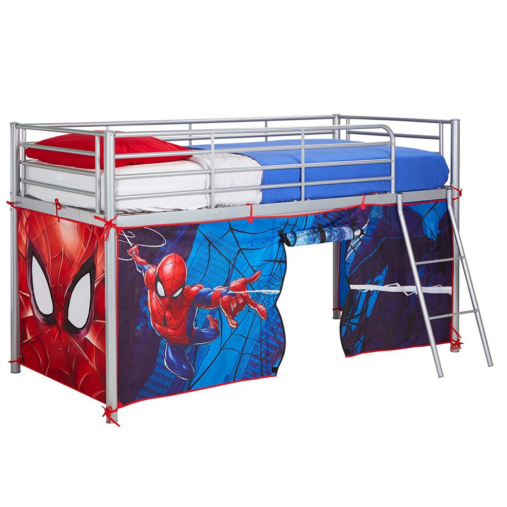 WORLDS APART - Kit en tissu Spider-Man de Marvel pour décorer un lit surélevé - Etagères