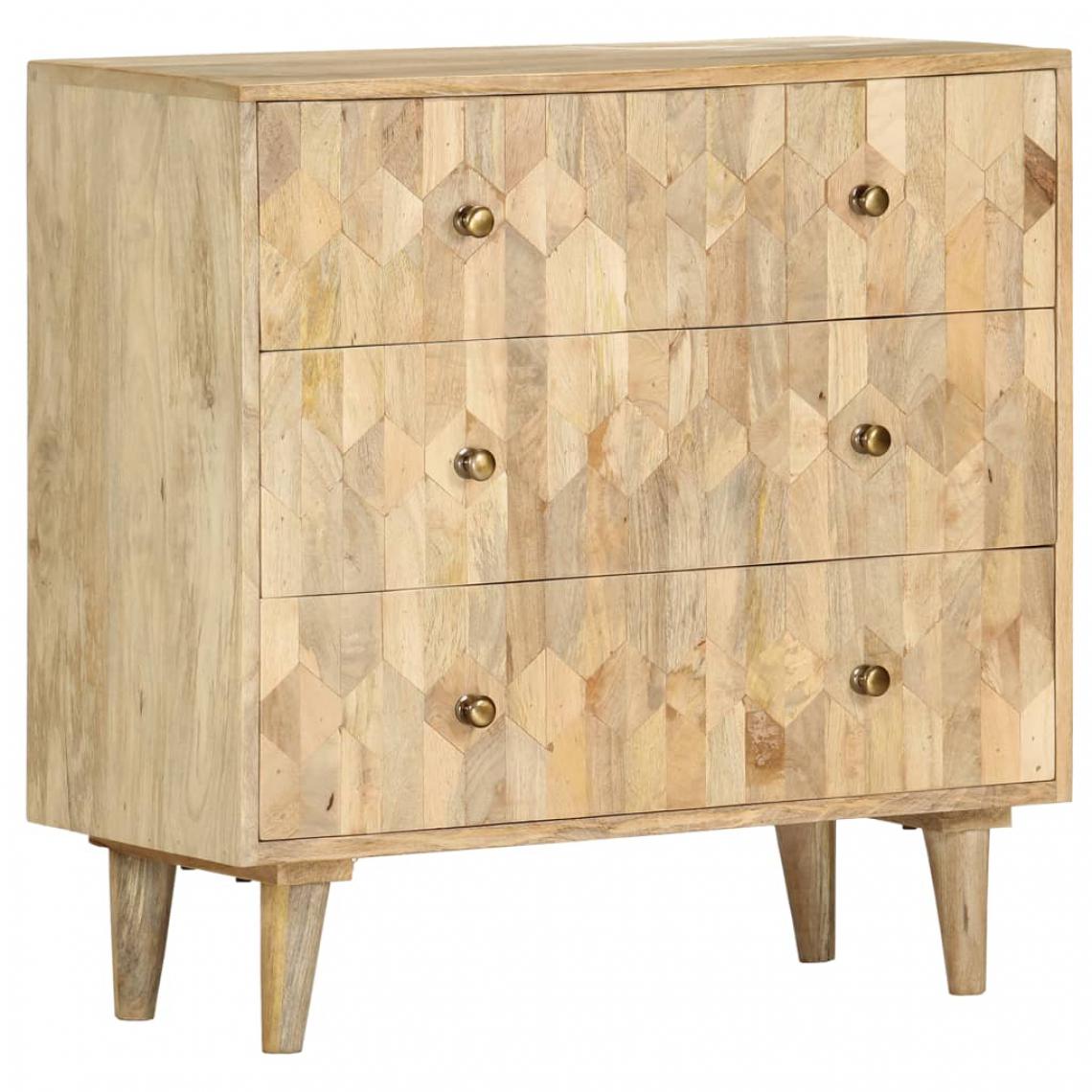 Icaverne - Joli Armoires et meubles de rangement serie Mogadiscio Commode 75 x 35 x 75 cm Bois de manguier massif - Buffets, chiffonniers