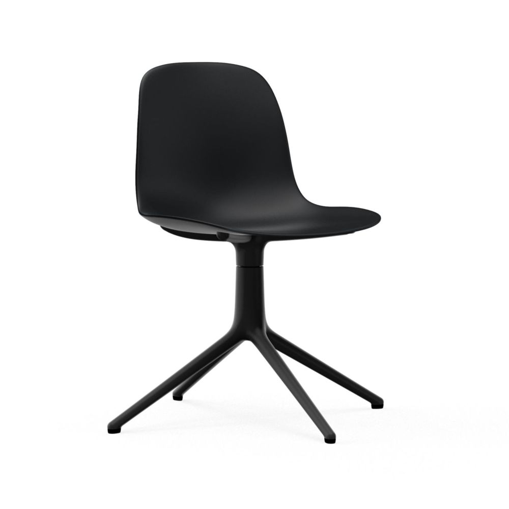 Normann Copenhagen - Chaise pivotante Form - noir - aluminium noir - Chaises
