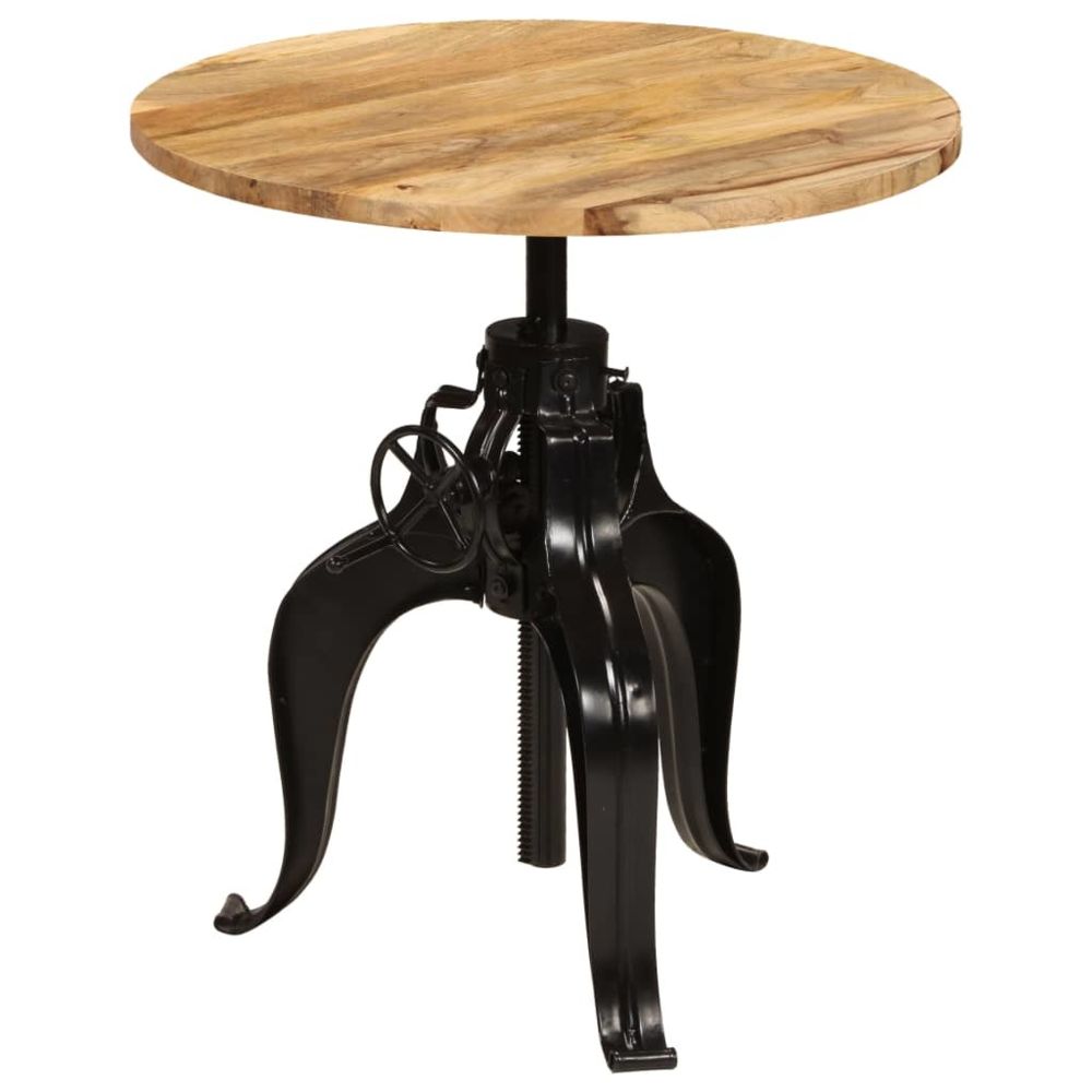 marque generique - Contemporain Tables categorie Harare Table de bar Bois de manguier massif 75 x (76-110) cm - Tables à manger