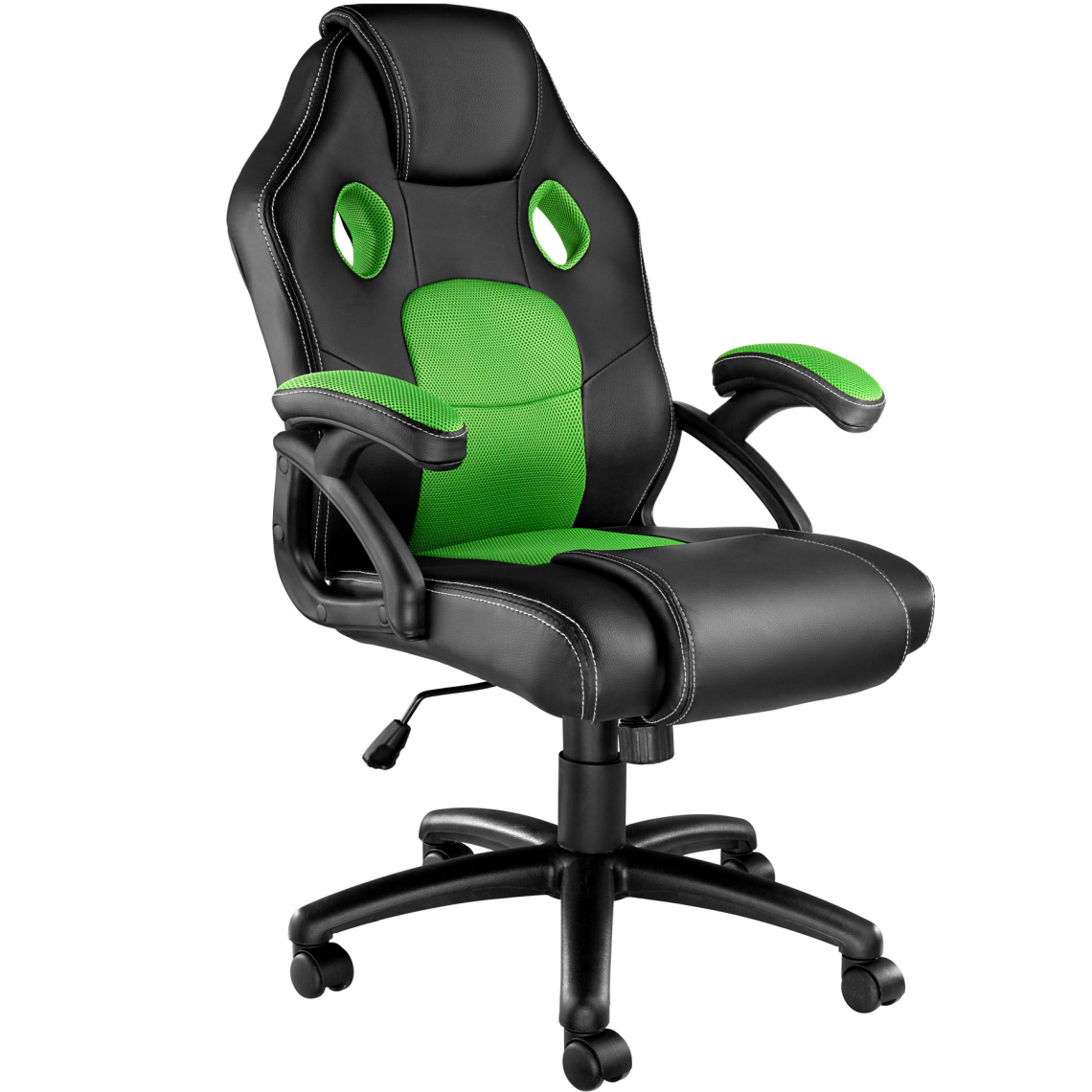 Tectake - Chaise gamer MIKE - noir/vert - Chaises