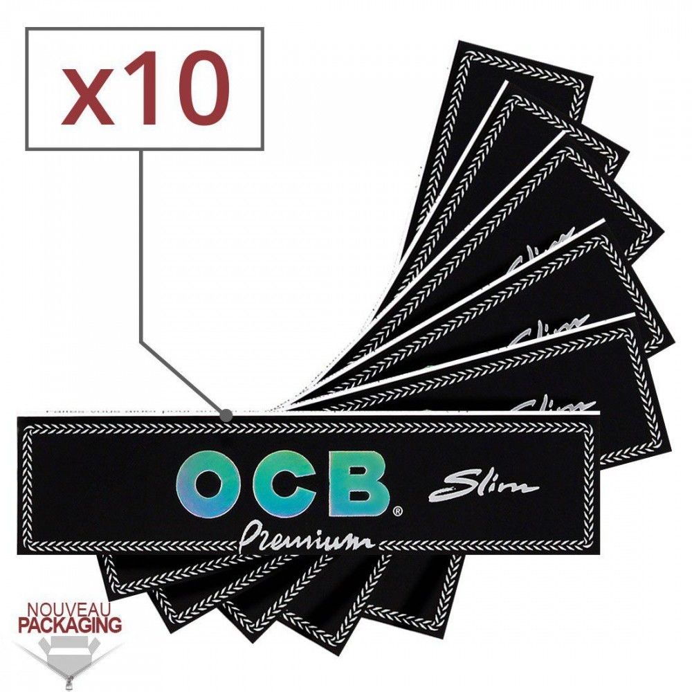 Ocb - Feuilles Slim OCB PREMIUM par 10 - Cendriers