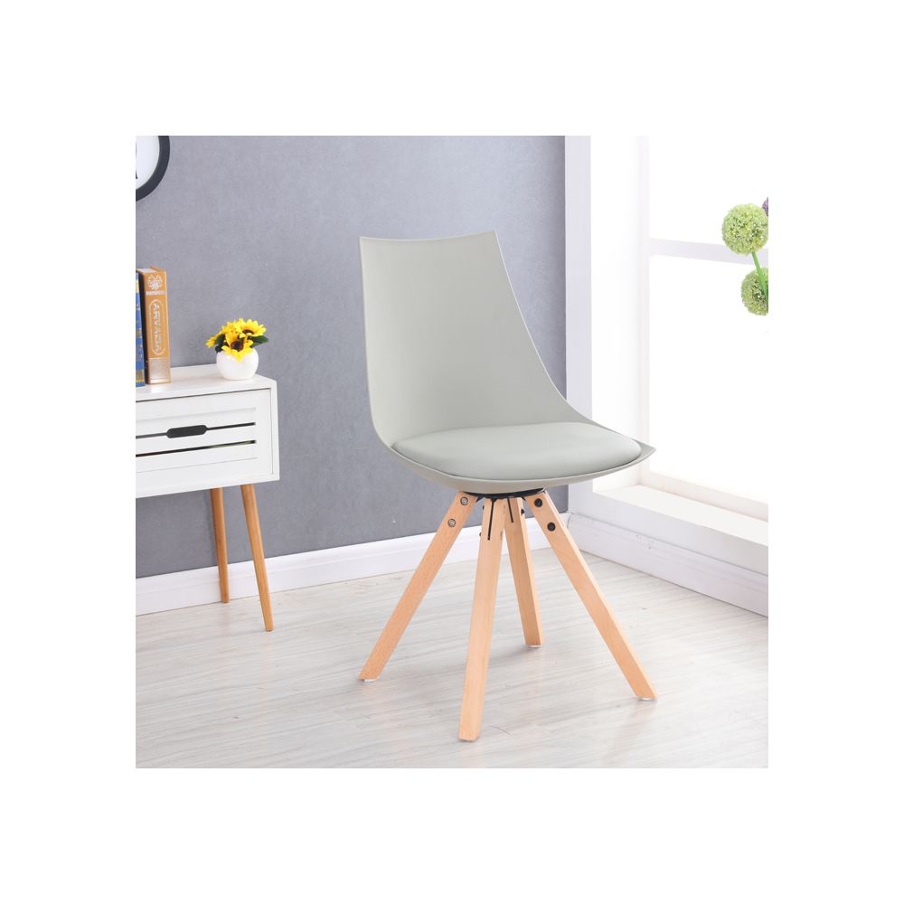 Designetsamaison - Chaise scandinave grise - Minsk - Chaises