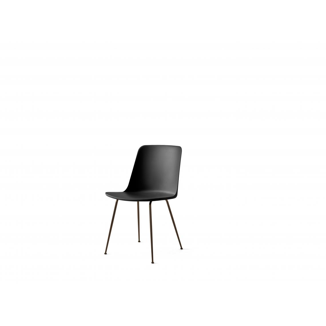 Andtradition - Chaise HW 6 - noir - bronzé - Chaises