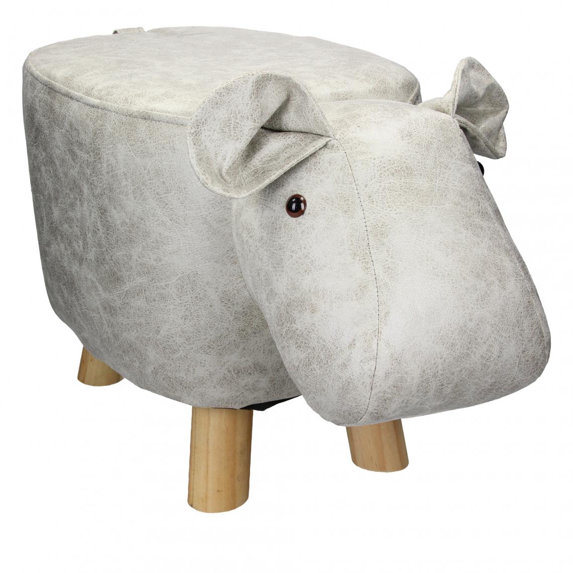 Womo-design - Tabouret hippo pouf animal repose-pied coussin ottoman siège enfant WOMO-DESIGN® - Tabourets