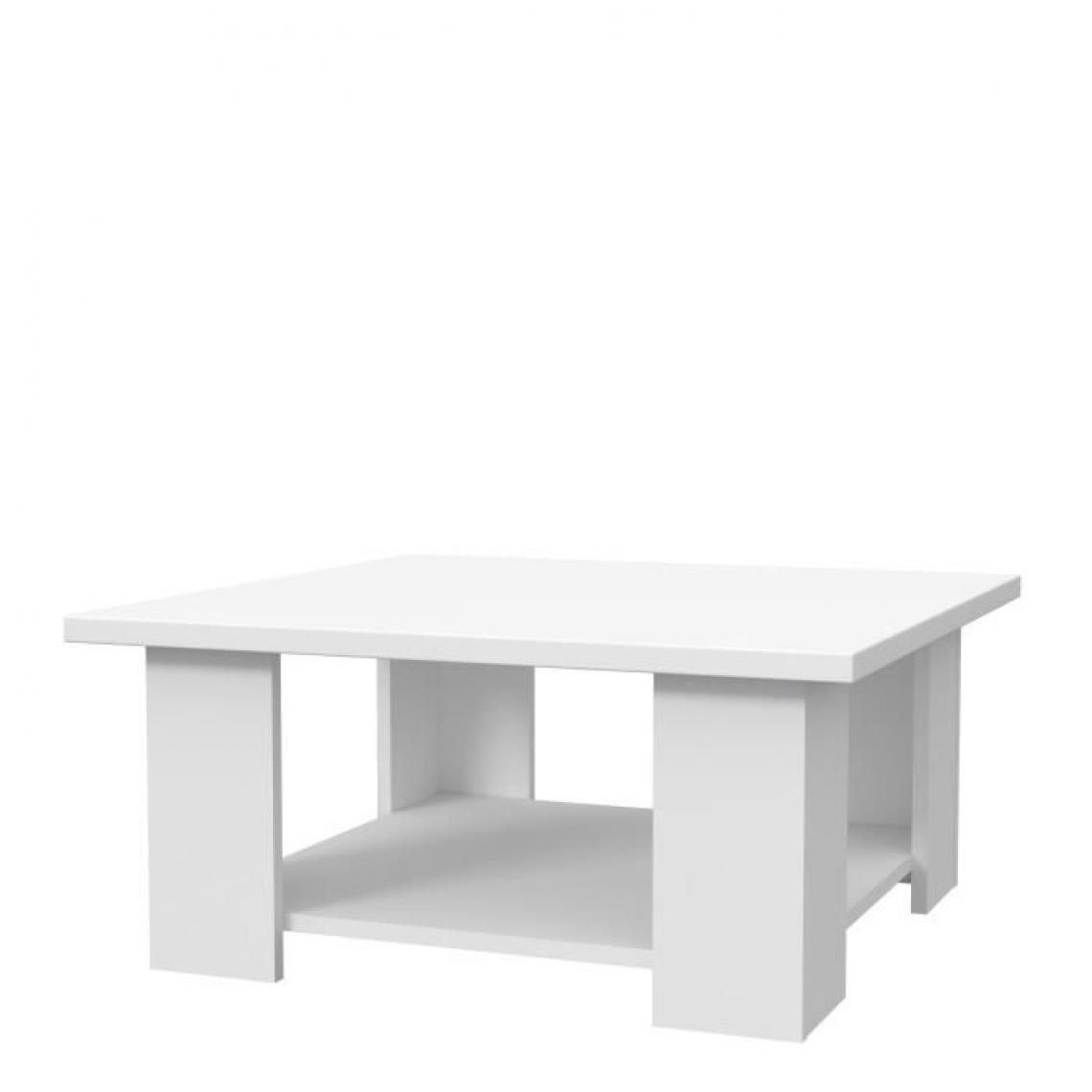 Cstore - PILVI - table basse carré panneau de particules blanc mat contemporain l 67xp 67xh 31 cm - Tables basses