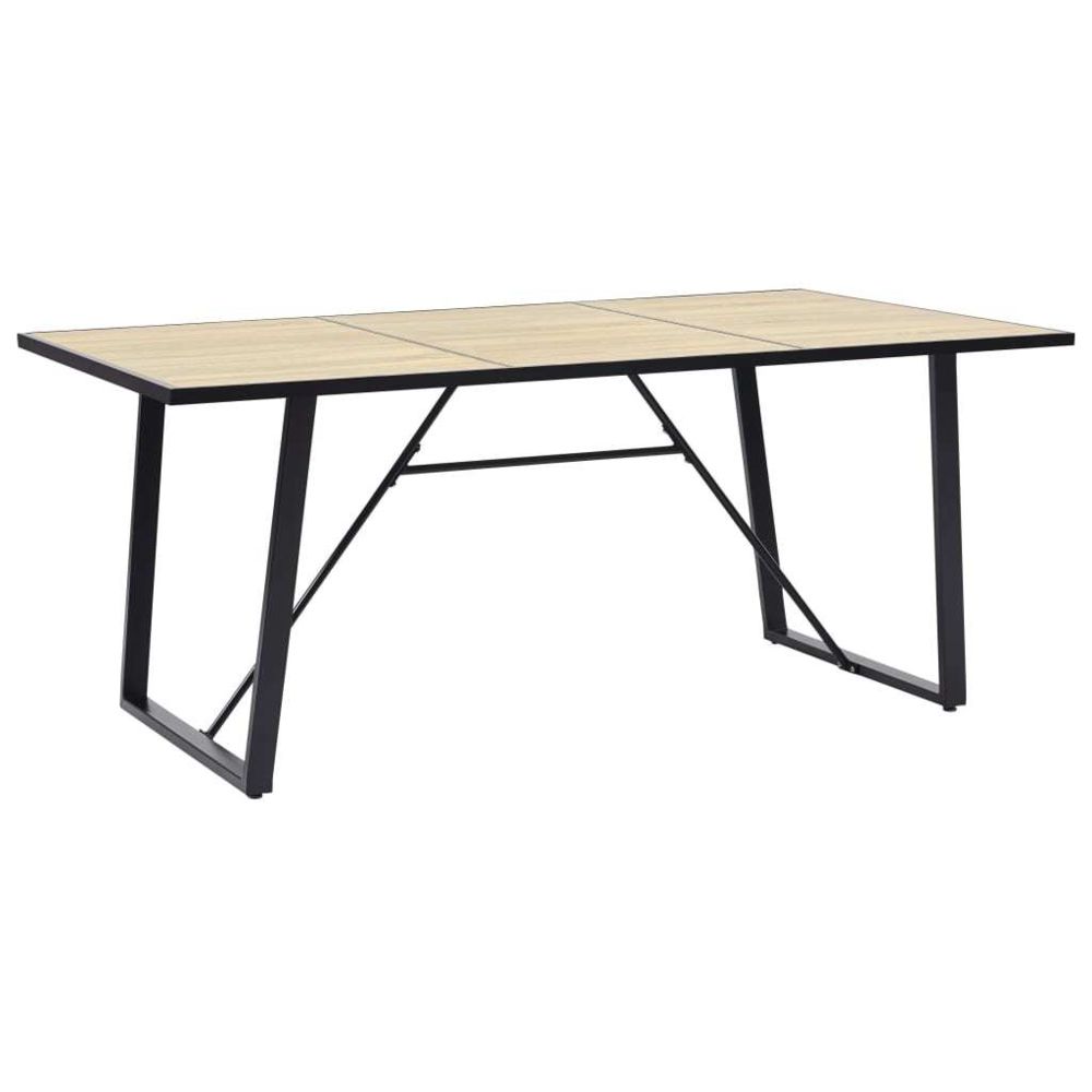 marque generique - Superbe Tables collection Malabo Table de salle à manger Chêne 180x90x75 cm MDF - Tables à manger