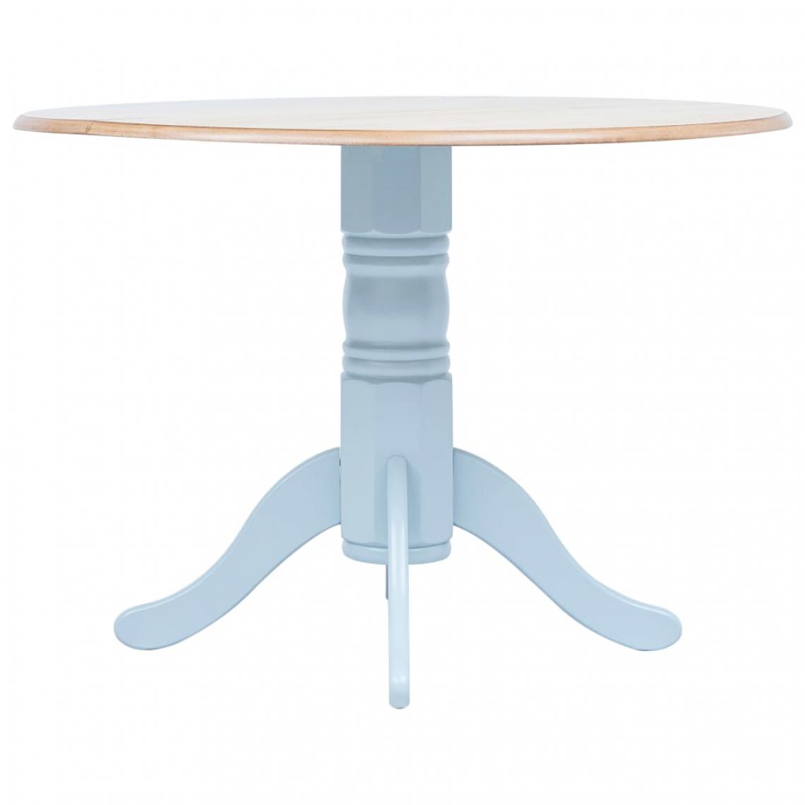 Icaverne - Magnifique Tables Asuncion Table à dîner Gris et marron 106 cm Bois d'hévéa massif - Tables à manger