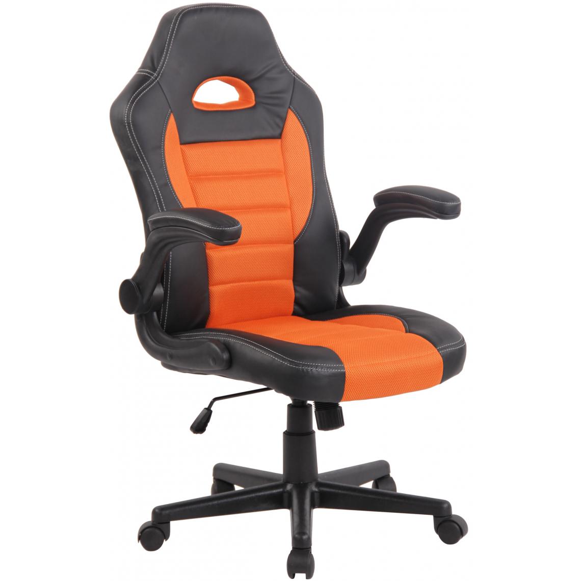 Icaverne - sublime Chaise de bureau Harare noir couleur Orange - Chaises