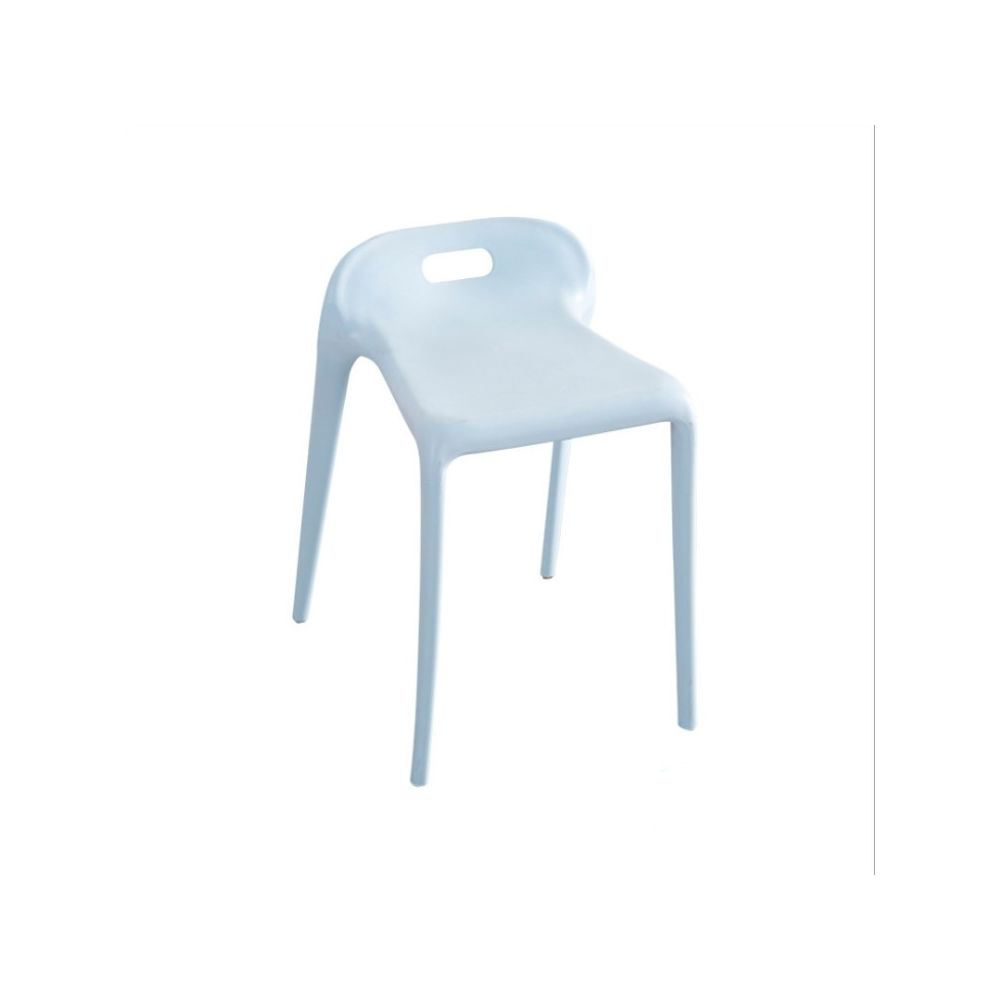 Wewoo - Meubles de salle à manger Minimaliste Moderne Chaise de à Tabouret en plastique Loisir Tabourets de salon Bleu - Chaises