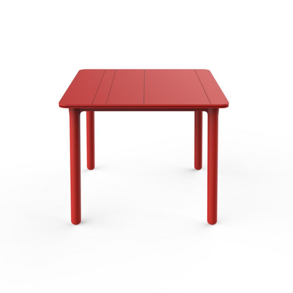 Resol - Table Noa 90x90 - RESOL - Rouge RougeFibre de verre, Polypropylène - Tables à manger