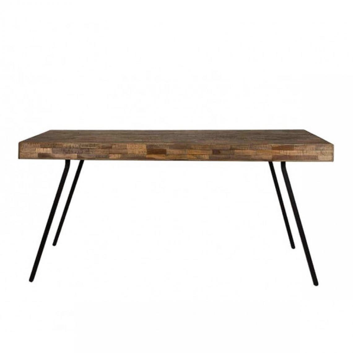Mathi Design - HAVANE - Table repas bois et acier L180 - Tables à manger