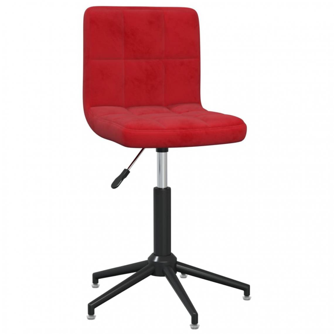 Vidaxl - vidaXL Chaise pivotante de salle à manger Rouge bordeaux Velours - Chaises