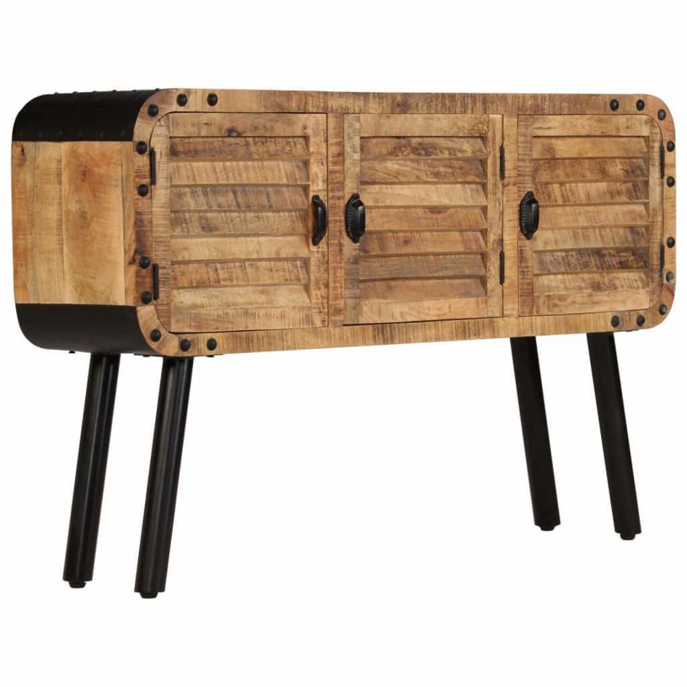 Helloshop26 - Buffet bahut armoire console meuble de rangement bois de manguier massif 120 cm 4402035 - Consoles
