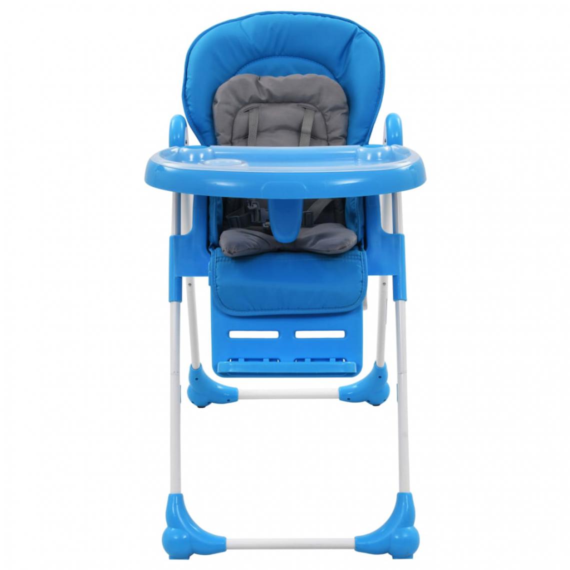 Icaverne - Icaverne - Chaises pour enfants ensemble Chaise haute pour bébé Bleu et gris - Chaises