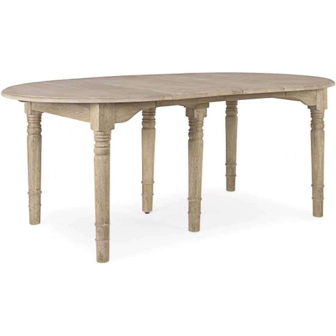 Bizzotto - Table de salle à manger Bedford table extensible chêne 110/272 x 110 cm - Tables à manger
