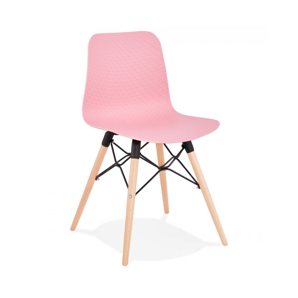 Kokoon Design - Chaise design GINTO PINK 46x47x80 cm - Chaises