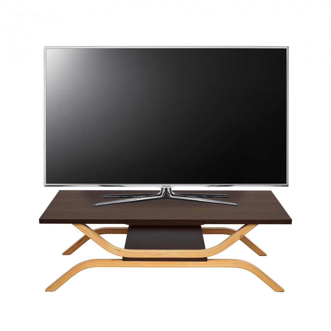Mendler - Meuble TV HWC-H38, table TV table basse TV, 35x110x48cm ~ aspect chêne - Meubles TV, Hi-Fi